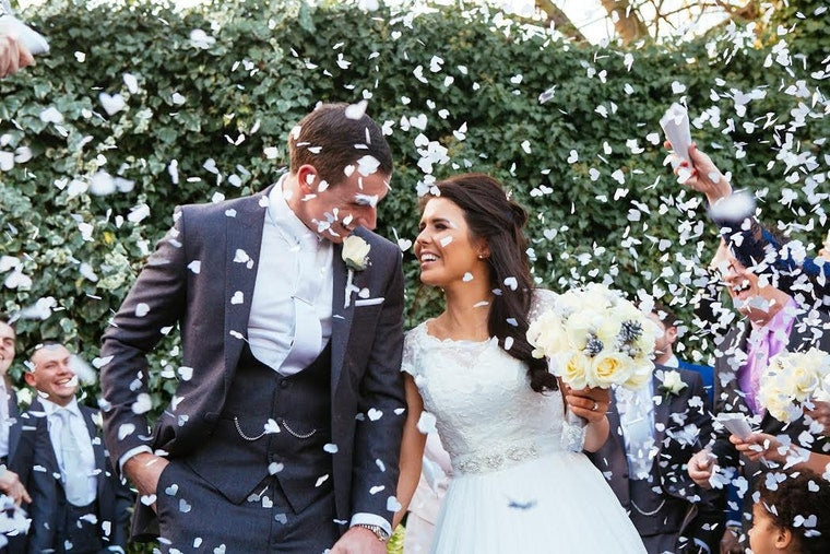 James and Kim in England, UK wedding ceremony.